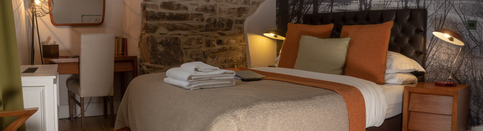 An interior shot of a bedroom in Brown's Hotel