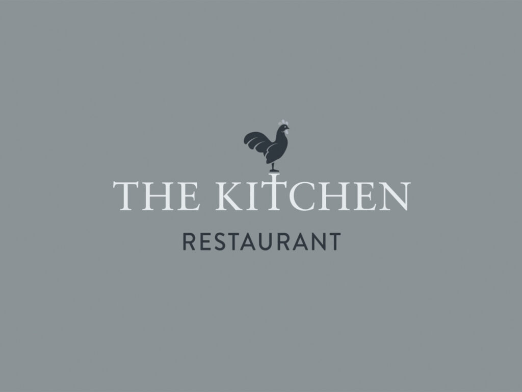 A grey background with the Castlemead Kitchen branding