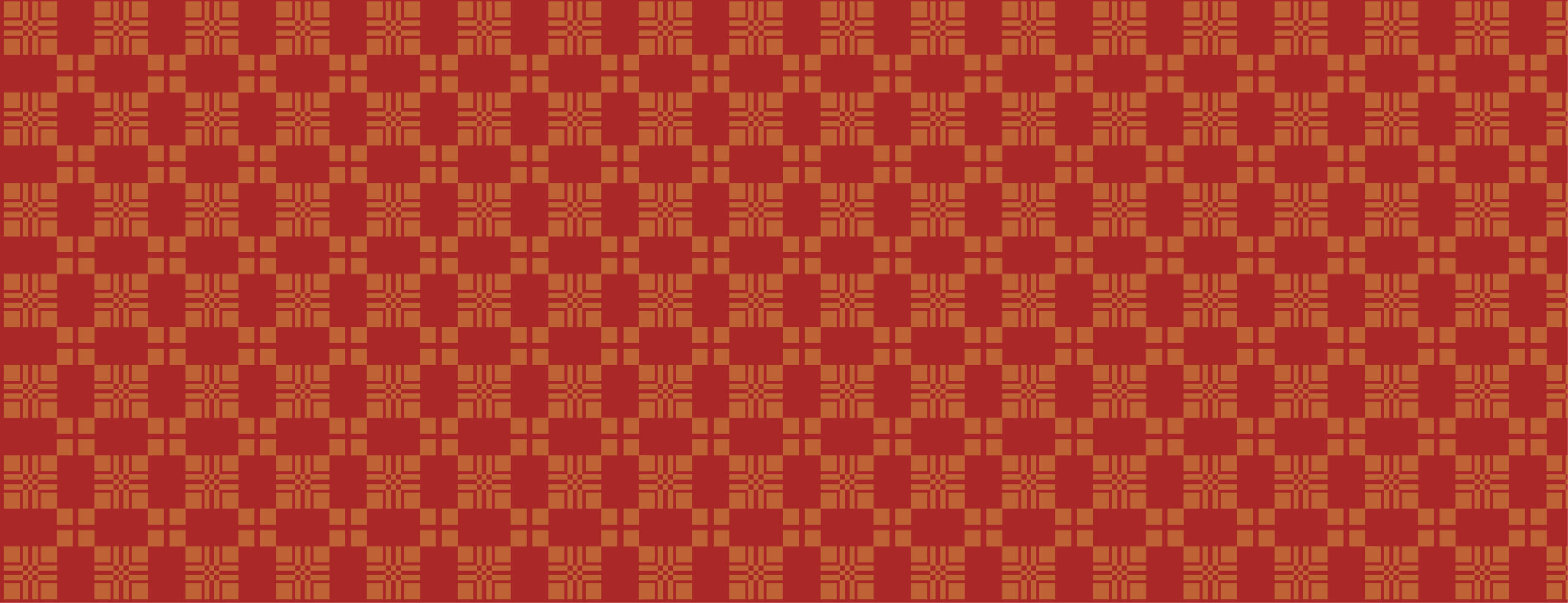 A red and gold repeating tapestry inspired pattern
